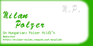milan polzer business card